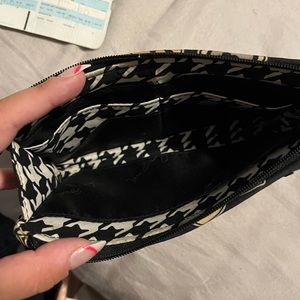 Lightly used black and white Vera Bradley wallet
